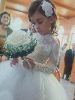 Popular Hot Sale Lace Flower Girl Dresses For Wedding Jewel Neck Long Sleeves Princess Dress Pageant Gowns
Popular Hot Sale Lace Flower Girl Dresses For Wedding Jewel Neck Long Sleeves Princess Dress Pageant Gowns