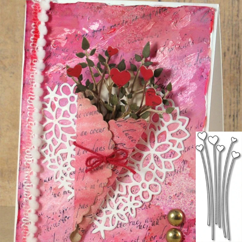 Heart Bouquet Metal Cutting Dies Stencils for DIY Scrapbooking Photo Valentine Decorative Embossing Card Cards Crafts Template
Heart Bouquet Metal Cutting Dies Stencils for DIY Scrapbooking Photo Valentine Decorative Embossing Card Cards Crafts Template