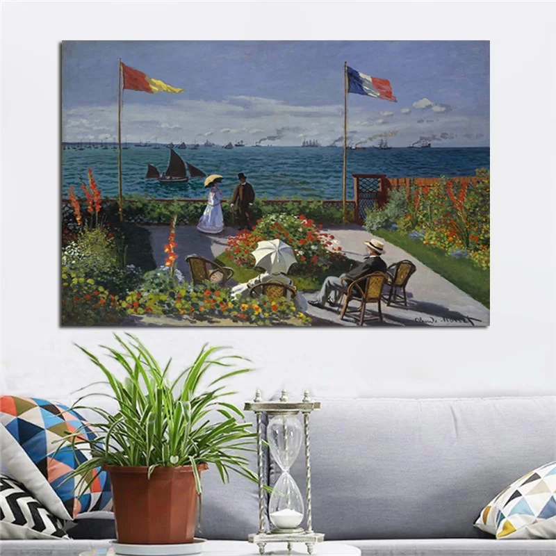 Claude Monet Impression Garden Sainte Adresse Landscape Posters and Prints Canvas Painting Modern Wall Picture for Living Room
Claude Monet Impression Garden Sainte Adresse Landscape Posters and Prints Canvas Painting Modern Wall Picture for Living Room