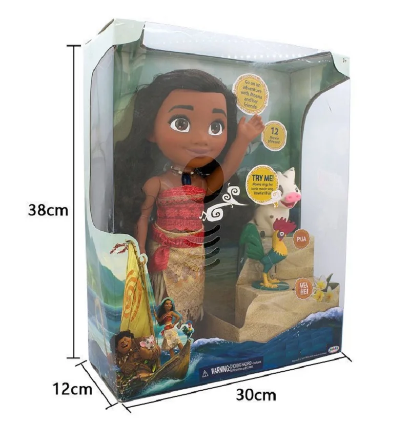 Anime Movie 35cm Electric Toys PVC Moana Princess with Pig Pua Hei Hei Moana with Sound and Light Gift For Children
Anime Movie 35cm Electric Toys PVC Moana Princess with Pig Pua Hei Hei Moana with Sound and Light Gift For Children