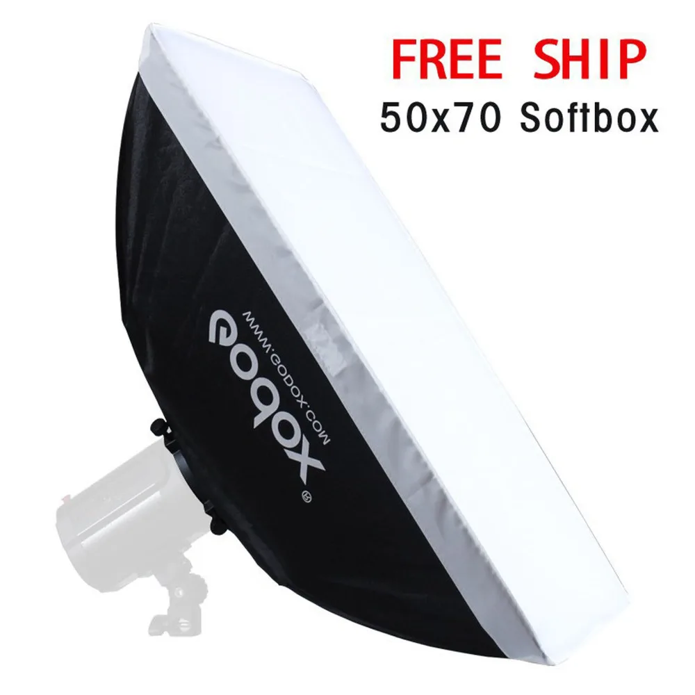 Софтбокс Godox 50x70 см для студии с универсальным креплением 98 мм 250SDI 300SDI 300DI 250DI K