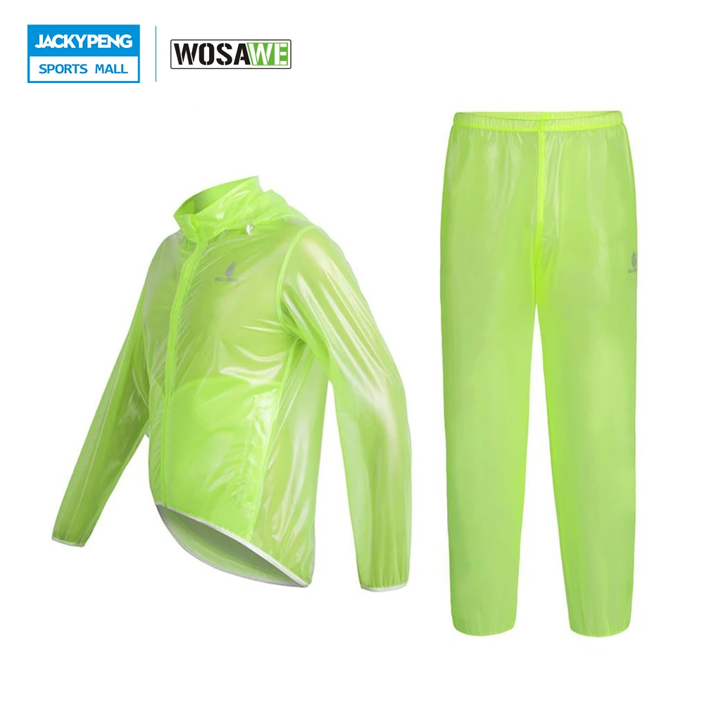 WOSAWE Unisex 100% Waterproof Cycling Rain Clothing Bike Bicycle Raincoat and Pants Cycling Rainproof Jacket&Trousers, 2 Colors
WOSAWE Unisex 100% Waterproof Cycling Rain Clothing Bike Bicycle Raincoat and Pants Cycling Rainproof Jacket&Trousers, 2 Colors