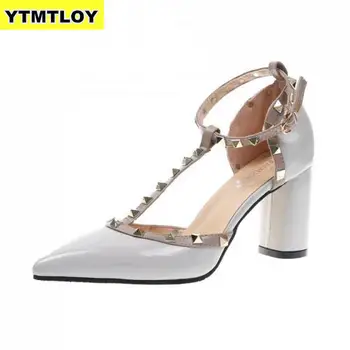 2019 New Women Pumps Summer Fashion Sexy Rivets Pointed Toe Wedding Party High Heeled Shoes Woman Sandals Zapatos Mujer
2019 New Women Pumps Summer Fashion Sexy Rivets Pointed Toe Wedding Party High Heeled Shoes Woman Sandals Zapatos Mujer
