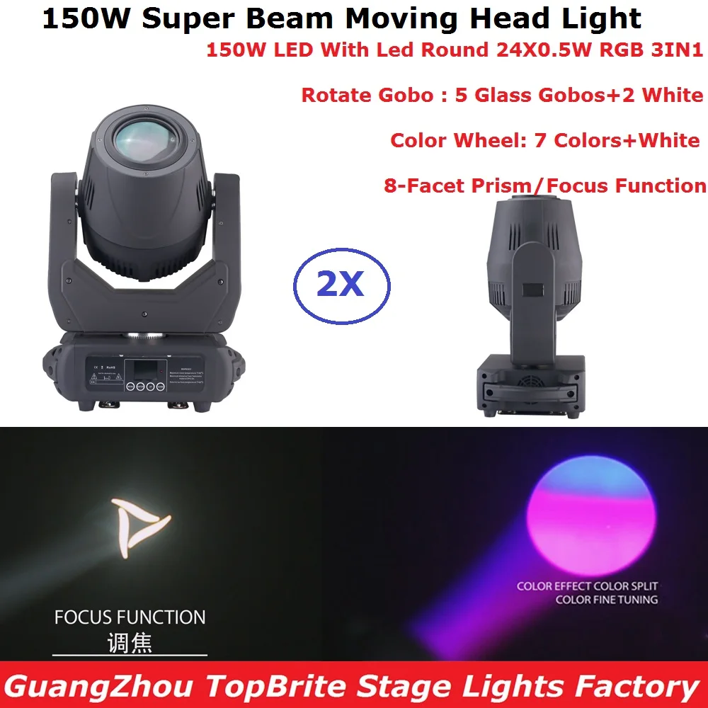 Stage Super Beam Lights 150W Gobo LED Moving Head Beam Lights 1 Color/ Gobo Wheel 8 Facet Prism Dj DMX Disco Stage Effect Lights
Stage Super Beam Lights 150W Gobo LED Moving Head Beam Lights 1 Color/ Gobo Wheel 8 Facet Prism Dj DMX Disco Stage Effect Lights