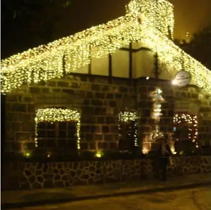 New Year! Led Christmas Light Garlands Wedding Decoration AC 110-220v 10x0.65m Led Cristmas Lights Cortina De Led curtain Lights
New Year! Led Christmas Light Garlands Wedding Decoration AC 110-220v 10x0.65m Led Cristmas Lights Cortina De Led curtain Lights