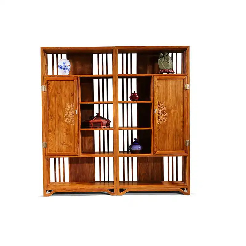 Handmade Hedgehog Wood Bookcase Custom Antique Rosewood Shelf