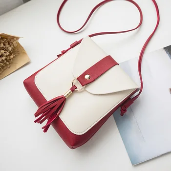 Hot Selling Woman Messenger Crossbody Bag PU Leather Tassels Phone Pouch Handbag Casual Shoulder Bags -B5
Hot Selling Woman Messenger Crossbody Bag PU Leather Tassels Phone Pouch Handbag Casual Shoulder Bags -B5
