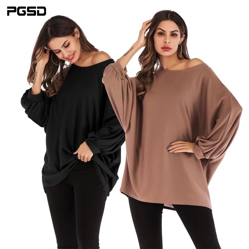 PGSD New Simple Fashion spring big size Women Clothes solid color round collar loose bat sleeves T-shirt female Top Tee Pullover
PGSD New Simple Fashion spring big size Women Clothes solid color round collar loose bat sleeves T-shirt female Top Tee Pullover