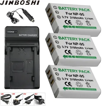 

3Pcs NP-95 NP 95 2100mAh Battery + Charger kit for Fujifilm X30 X100 X100S X100T X-S1 FinePix F30 FinePix F31 fd F31f Real 3D W1