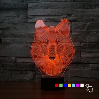 Fding 3D Light Wolf Shape Night Light Animal Desk Light Acrylic Table Lamp Romantic RGB Beside Lamp for Children Christmas Gift
Fding 3D Light Wolf Shape Night Light Animal Desk Light Acrylic Table Lamp Romantic RGB Beside Lamp for Children Christmas Gift