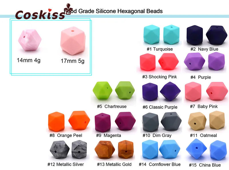 silicone hexagon beads-1