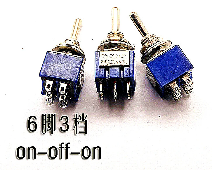 10 PCS/lot Toggle Switches MTS203 6 Pin double toggle switches Toggle Rocker Switches ON-OFF-ON 6A/125V 3A/250V
10 PCS/lot Toggle Switches MTS203 6 Pin double toggle switches Toggle Rocker Switches ON-OFF-ON 6A/125V 3A/250V