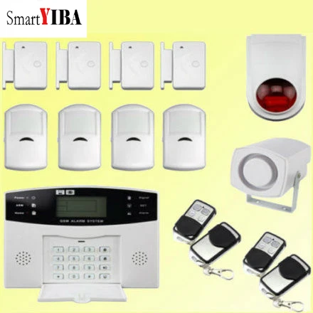 SmartYIBA 433mhz LCD Display Auto Dial Intelligent Home Burglar GSM Alarm System Remote Control Voice Prompt Alarm System Kits
SmartYIBA 433mhz LCD Display Auto Dial Intelligent Home Burglar GSM Alarm System Remote Control Voice Prompt Alarm System Kits