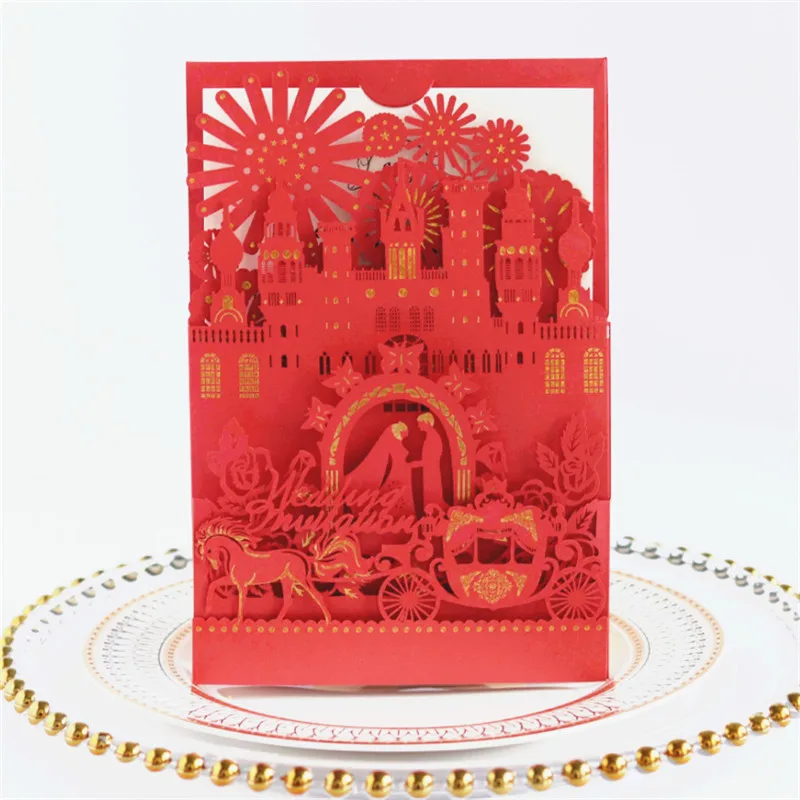 Gold foil invitations for wedding engagement red blue white luxury party greeting card 50pcs
Gold foil invitations for wedding engagement red blue white luxury party greeting card 50pcs