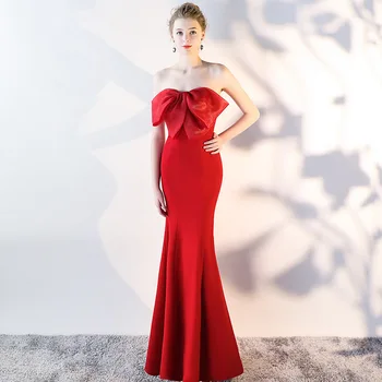 Red Cotton With Bow Strapless Off Shoulder Sexy Party Clubwear Formal Dress Women Elegant Bodycon Dresses Robe Femme Ete 2018
Red Cotton With Bow Strapless Off Shoulder Sexy Party Clubwear Formal Dress Women Elegant Bodycon Dresses Robe Femme Ete 2018