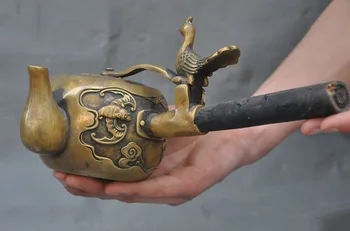 Christmas China bronze FengShui lucky bat phoenix bird statue Kettle Wine Tea Pot Flagon Halloween
Christmas China bronze FengShui lucky bat phoenix bird statue Kettle Wine Tea Pot Flagon Halloween
