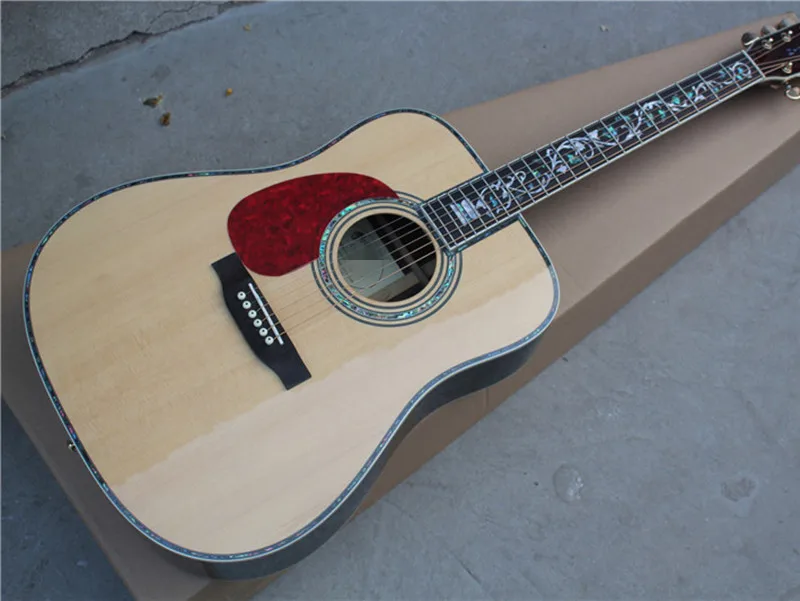 41"Acoustic Left-hand Guitar with Colorful Abalone Binding ,Red Tortoise Shell Pickguard,Rosewood Fingerboard,Offer Customized
41"Acoustic Left-hand Guitar with Colorful Abalone Binding ,Red Tortoise Shell Pickguard,Rosewood Fingerboard,Offer Customized
