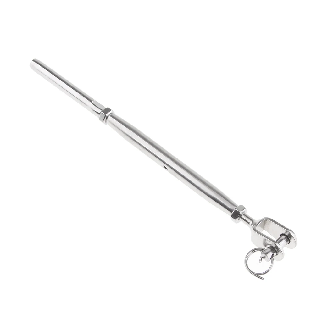 Stainless Steel 316 Turnbuckle Hand Swage Tensioner Cable Railing With Lag Screw