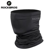 Rockbros escalada bandana men meia máscara facial gelo absorver suor respirável pescoço tubo cachecol correndo ciclismo ao ar livre braga cuello(China)