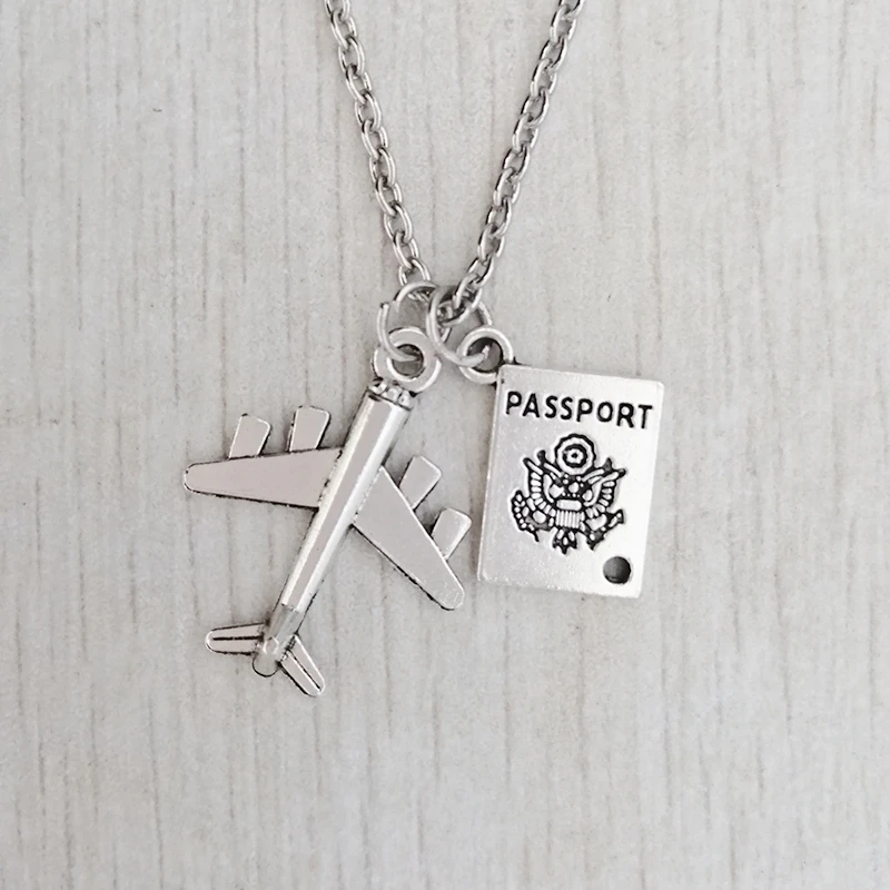 Unique necklaces, airplanes, passports, gifts for flight attendants, traveler necklaces, friends necklaces pendant necklace
Unique necklaces, airplanes, passports, gifts for flight attendants, traveler necklaces, friends necklaces pendant necklace