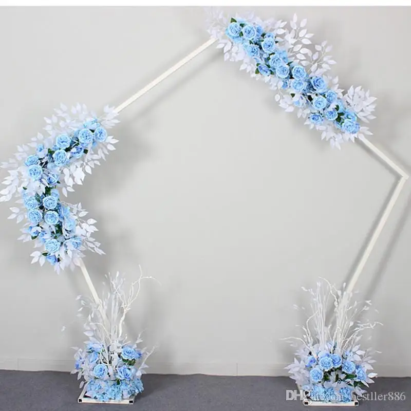 New wedding wrought iron stand shaped pentagon geometry road lead iron arch shelf European forest DIY wedding scene layout props
New wedding wrought iron stand shaped pentagon geometry road lead iron arch shelf European forest DIY wedding scene layout props