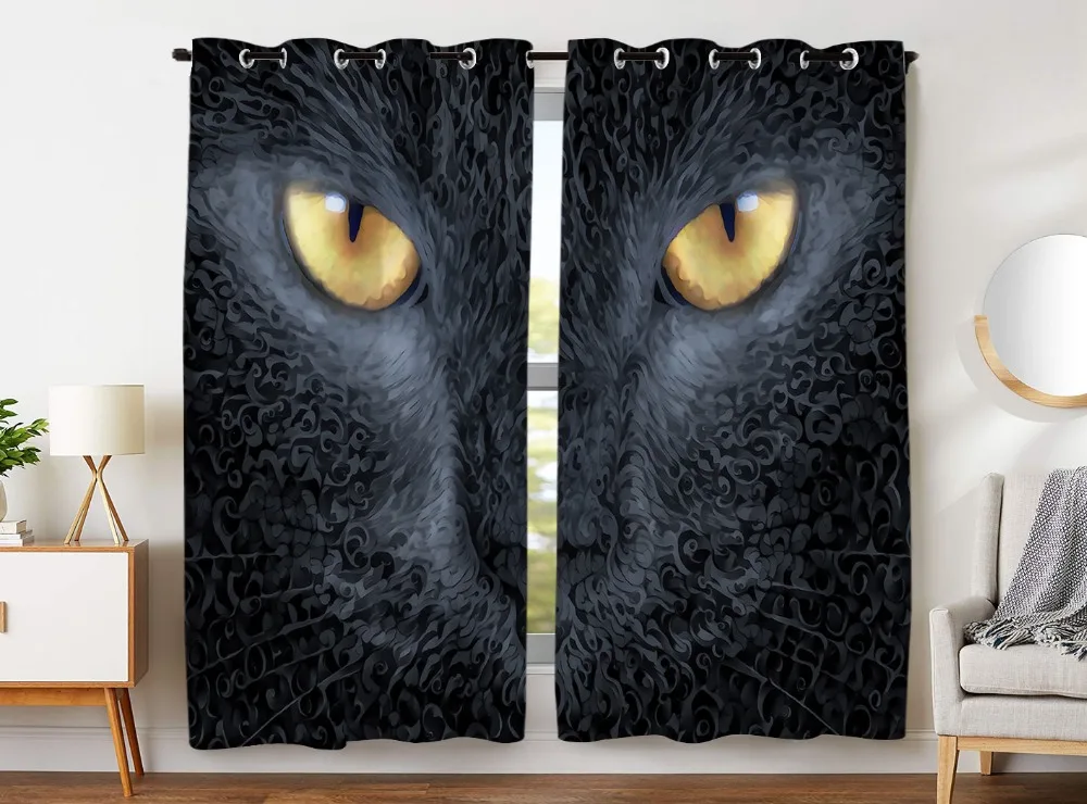 HommomH Curtains (2 Panel) Grommet Top Darkening Blackout Room Blue Wolf Face
HommomH Curtains (2 Panel) Grommet Top Darkening Blackout Room Blue Wolf Face
