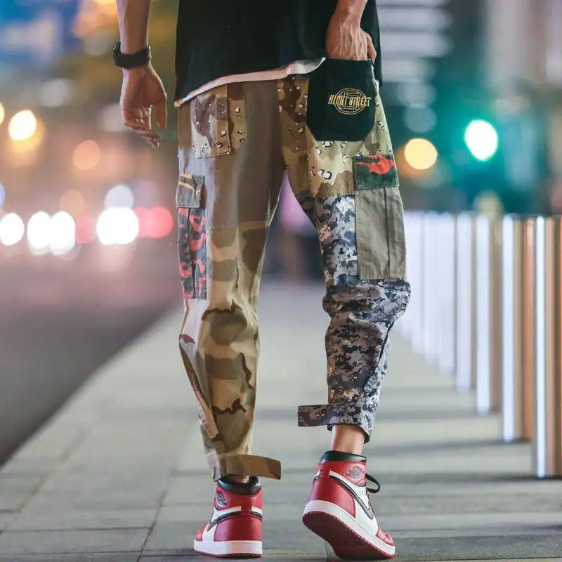 2019 Fashion Multi-Pocket Men's Harem Pants Streetwear Casual Camouflage Jogger Pants Men Drawstring Army Green Camo Trousers
2019 Fashion Multi-Pocket Men's Harem Pants Streetwear Casual Camouflage Jogger Pants Men Drawstring Army Green Camo Trousers