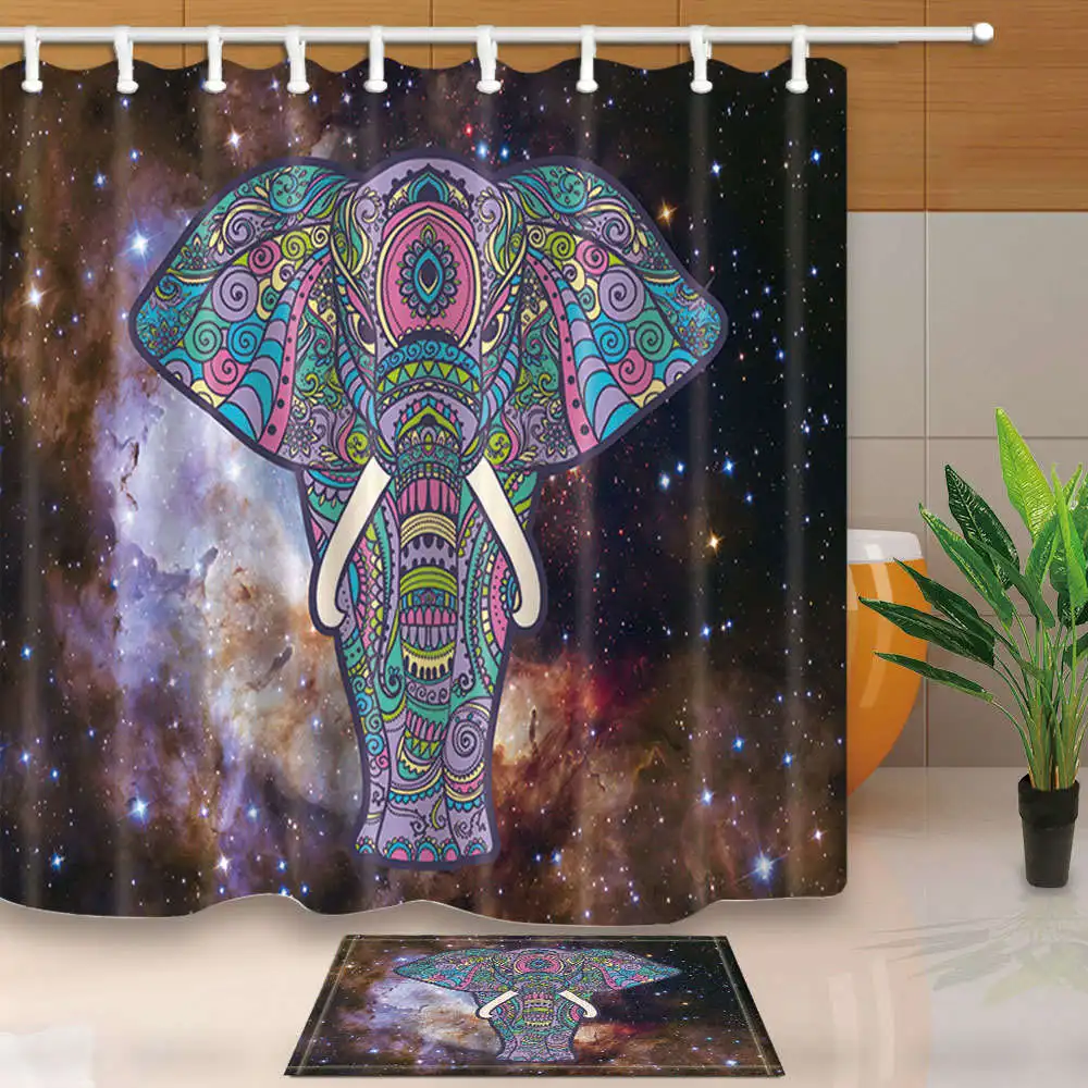 High Quality Shower Curtains Mandala Colorful Elephant Bathroom Curtains Polyester Fabric Waterproof and Mildew Proof With Hooks
High Quality Shower Curtains Mandala Colorful Elephant Bathroom Curtains Polyester Fabric Waterproof and Mildew Proof With Hooks