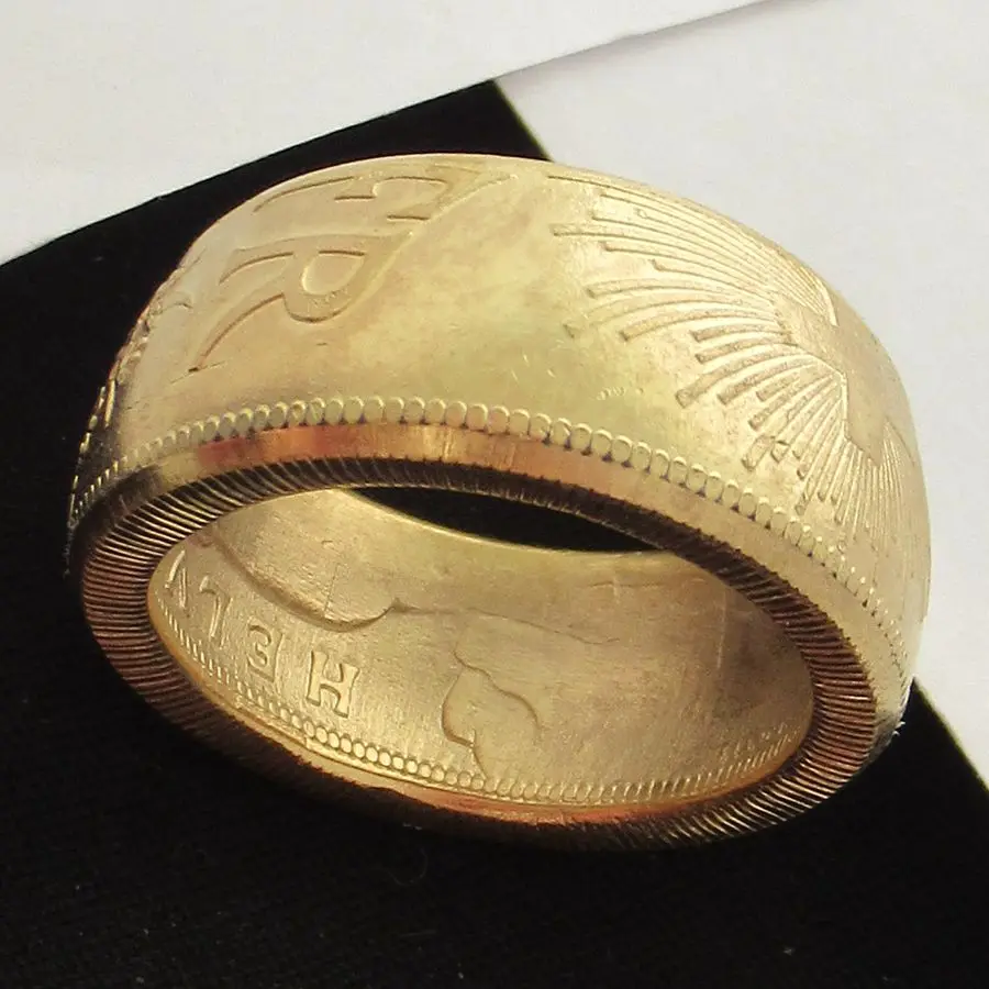 Coin Ring Handmade from Switzerland Coins Real Gold Plated Handcraft Ring US Size 9-16# Date Outside
Coin Ring Handmade from Switzerland Coins Real Gold Plated Handcraft Ring US Size 9-16# Date Outside
