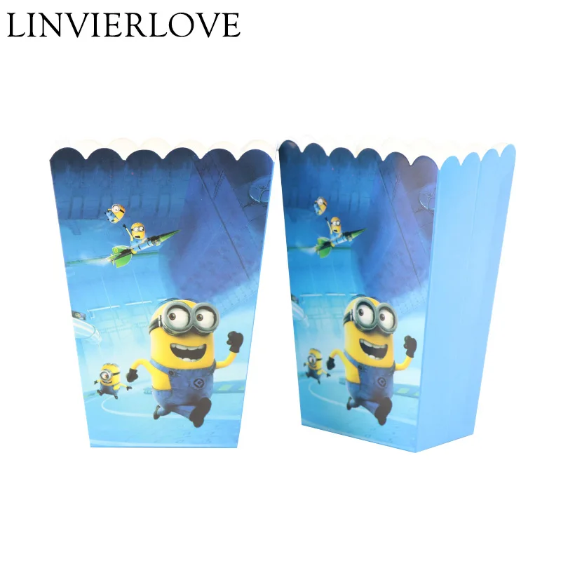 6pcs/set Minion Theme Popcorn Box Paper Gift Box For Kids Birthday Baby Shower Christmas Event Party Decor Movie Supplies
6pcs/set Minion Theme Popcorn Box Paper Gift Box For Kids Birthday Baby Shower Christmas Event Party Decor Movie Supplies