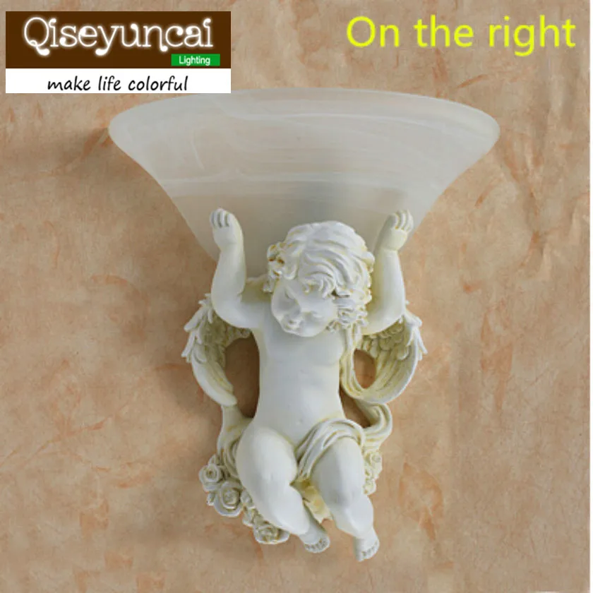2018 contracted white leds resin angel wall lamp E27 85v-260v led wall light sitting room apliques pared corridor wall lamp 
2018 contracted white leds resin angel wall lamp E27 85v-260v led wall light sitting room apliques pared corridor wall lamp