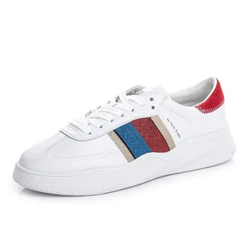 2019 Genuine Leather Women Flats White Loafers Spring Autumn Casual Shoes Woman stripe Plus Size Female Platform Sneakers
2019 Genuine Leather Women Flats White Loafers Spring Autumn Casual Shoes Woman stripe Plus Size Female Platform Sneakers