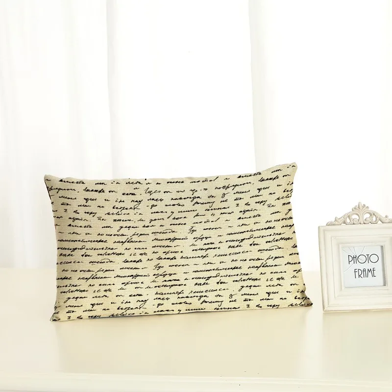 Personalized letter Cushion Covers Fashion Creativity Home decoration 30x50 Decorative Beige Linen Pillow Case
Personalized letter Cushion Covers Fashion Creativity Home decoration 30x50 Decorative Beige Linen Pillow Case