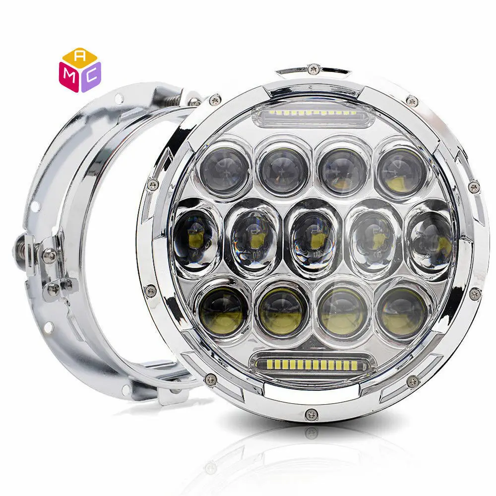 7Inch 75W Running Light LED Headlight Angel Eye Round H/Lo Beam For Motorcycle Harley Davidson Chevy Pickup Truck DOT
7Inch 75W Running Light LED Headlight Angel Eye Round H/Lo Beam For Motorcycle Harley Davidson Chevy Pickup Truck DOT