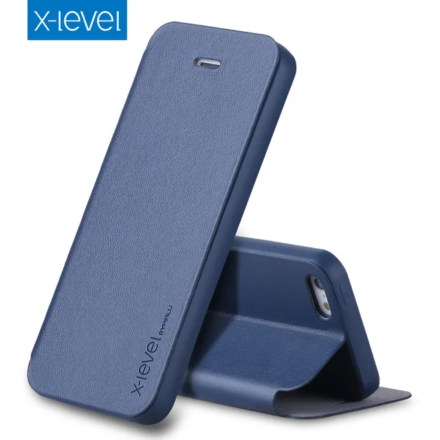 Роскошный деловой чехол X Level из искусственной кожи для Apple iPhone SE 2020 2 книжка 12 11 Pro XR