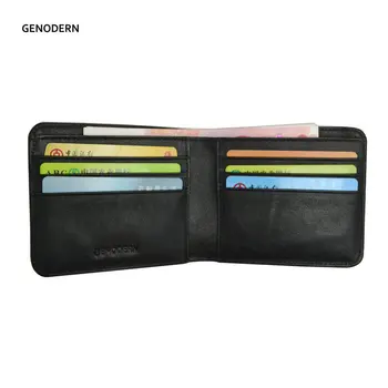 GENODERN Simple Style Cowhide Men's Wallets Short Black Genuine Leather Men's Wallet European Men's Wallets
GENODERN Simple Style Cowhide Men's Wallets Short Black Genuine Leather Men's Wallet European Men's Wallets