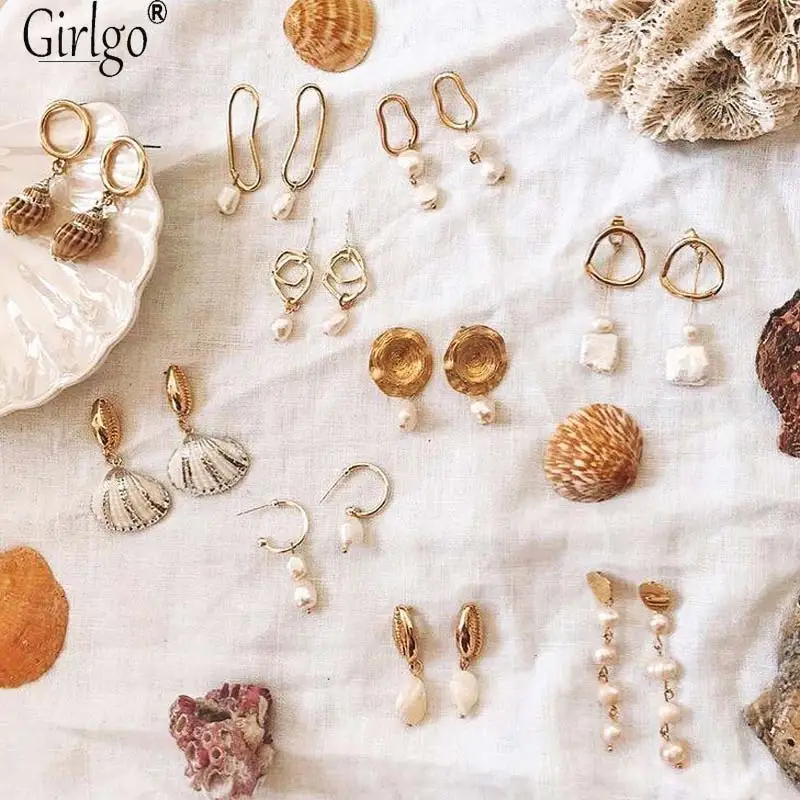 Girlgo New 32 Designs Conch Shell Dangle Earringr Women Vintage Maxi Statement Drop Earrings Trendy Ethnic Pendant Gift Jewelry
Girlgo New 32 Designs Conch Shell Dangle Earringr Women Vintage Maxi Statement Drop Earrings Trendy Ethnic Pendant Gift Jewelry