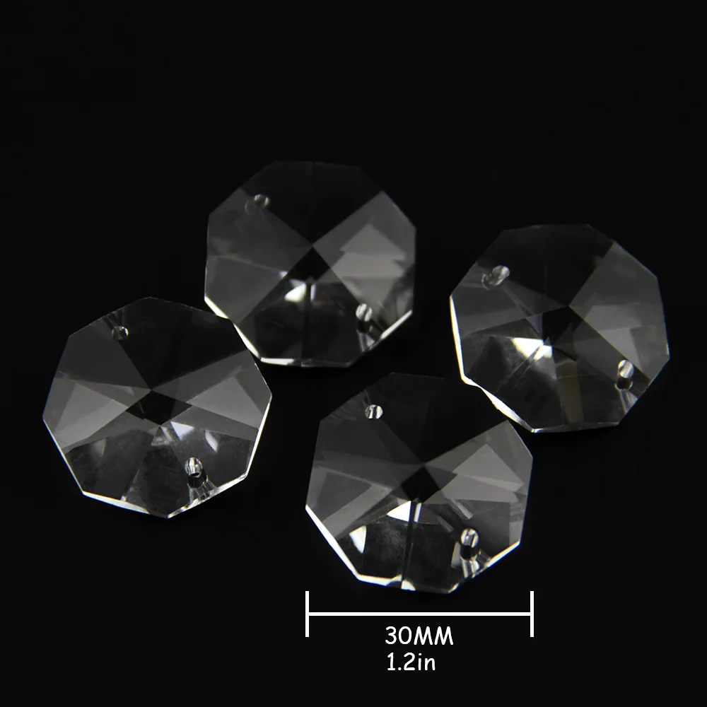 20pcs/Lot, 30mm Crystal Glass Octagon Beads In 2 Holes Crystal Prism Chandelier Beads
20pcs/Lot, 30mm Crystal Glass Octagon Beads In 2 Holes Crystal Prism Chandelier Beads