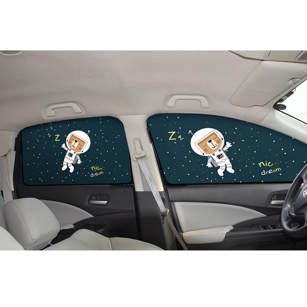 Magnetic Car Side Window Sunshade Universal Car Sun UV Protection Heat Insulation Sunshade Curtain Cartoon Image Auto Exterior
Magnetic Car Side Window Sunshade Universal Car Sun UV Protection Heat Insulation Sunshade Curtain Cartoon Image Auto Exterior
