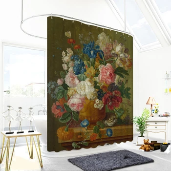 3d Oil Painting Flower and Vase Pattern Shower Curtains Bathroom Curtain Thicken Waterproof Thickened Bath Curtain
3d Oil Painting Flower and Vase Pattern Shower Curtains Bathroom Curtain Thicken Waterproof Thickened Bath Curtain