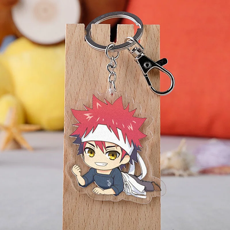 Anime Shokugeki No Soma Keychain Cartoon Figure Nakiri Erina Yukihira Souma Isami Aldini Acrylic Key Ring
Anime Shokugeki No Soma Keychain Cartoon Figure Nakiri Erina Yukihira Souma Isami Aldini Acrylic Key Ring
