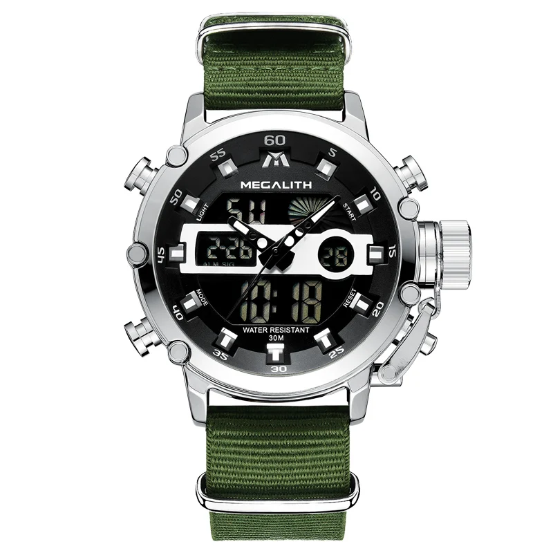MEGALITH Casual Watches Men Luminous Waterproof Men Top Luxury Brand Date LED Analog Sport Quartz Watch Clock Relogio Masculino
MEGALITH Casual Watches Men Luminous Waterproof Men Top Luxury Brand Date LED Analog Sport Quartz Watch Clock Relogio Masculino