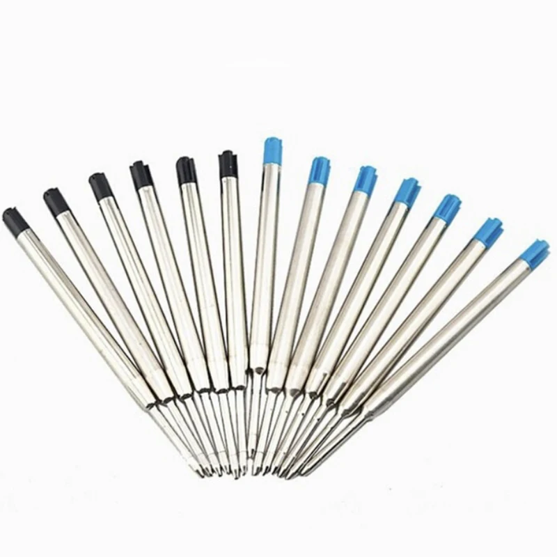 10 pcs/lot Metal Ballpoint Pen Refills Blue Black Ink Ball Pens Refill for School Office Writing Stationery
10 pcs/lot Metal Ballpoint Pen Refills Blue Black Ink Ball Pens Refill for School Office Writing Stationery