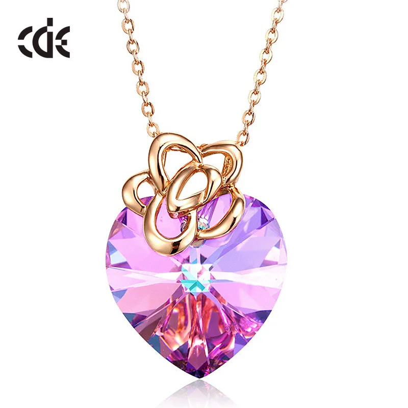 CDE Women Gold Necklace Pendant 925 Sterling Embellished with crystals from Swarovski Heart Pendant Necklace Flower Jewelry
CDE Women Gold Necklace Pendant 925 Sterling Embellished with crystals from Swarovski Heart Pendant Necklace Flower Jewelry