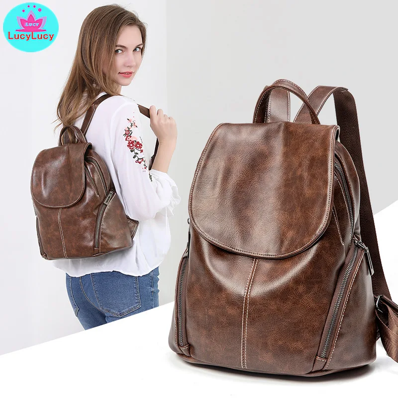 2019 new Korean version of the wild trend ladies casual soft leather large capacity student backpack travel bag backpack
2019 new Korean version of the wild trend ladies casual soft leather large capacity student backpack travel bag backpack