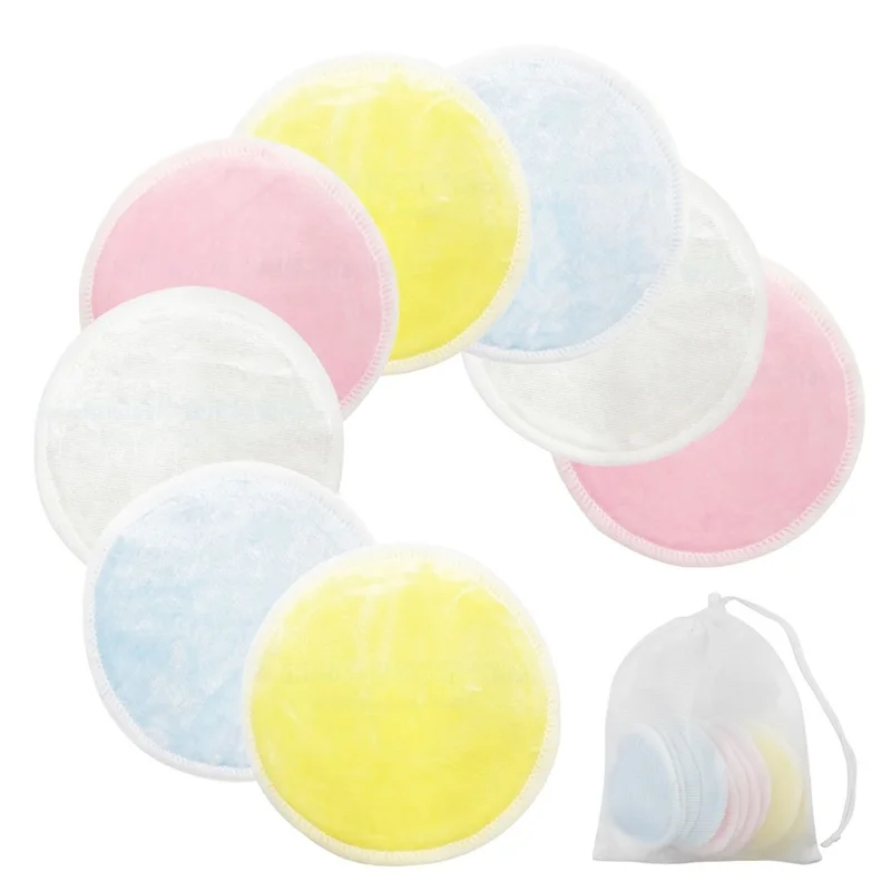 8PCs Reusable Cotton Pads Make Up Facial Remover Pad Double Layer Washable Wipe Pads Nail Art Cleaning Pads with Laundry Bag
8PCs Reusable Cotton Pads Make Up Facial Remover Pad Double Layer Washable Wipe Pads Nail Art Cleaning Pads with Laundry Bag