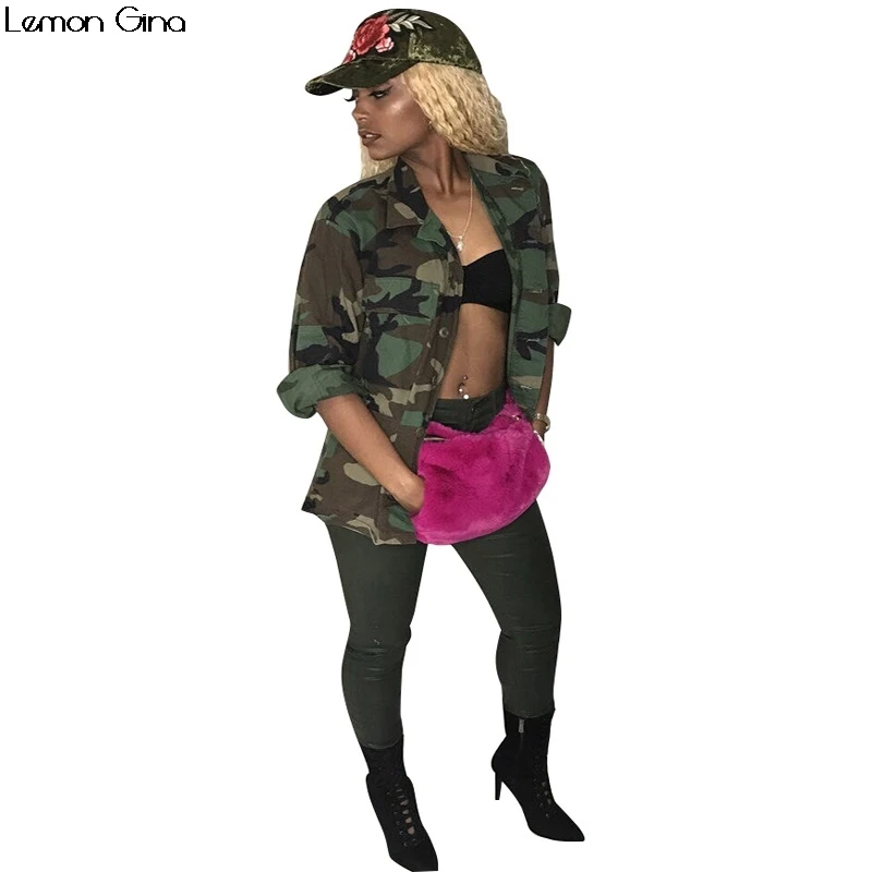 2018 new women long sleeve camouflage print pocket turn-down collar safari style fashion trench coat tops plus size S-2XL TS871
2018 new women long sleeve camouflage print pocket turn-down collar safari style fashion trench coat tops plus size S-2XL TS871