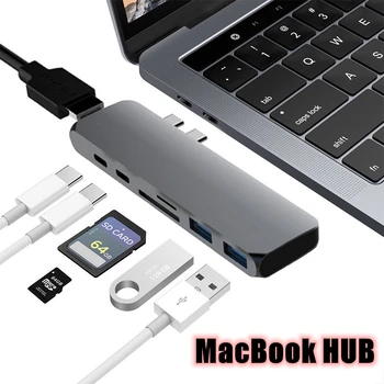 Dual USB Type-C Hub USB C to HDMI 4K With SD TF Card Reader USB-C Charger PD Charger 2 Ports USB 3.0 For MacBook Pro
Dual USB Type-C Hub USB C to HDMI 4K With SD TF Card Reader USB-C Charger PD Charger 2 Ports USB 3.0 For MacBook Pro