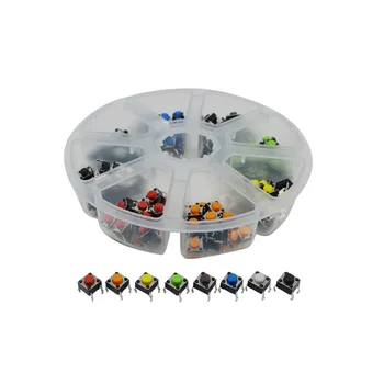 Each color 20PCS Red blue black green white Yellow brown Orange 6x6*5mm Tactile Touch micro Push Button switch tact 160PCS
Each color 20PCS Red blue black green white Yellow brown Orange 6x6*5mm Tactile Touch micro Push Button switch tact 160PCS