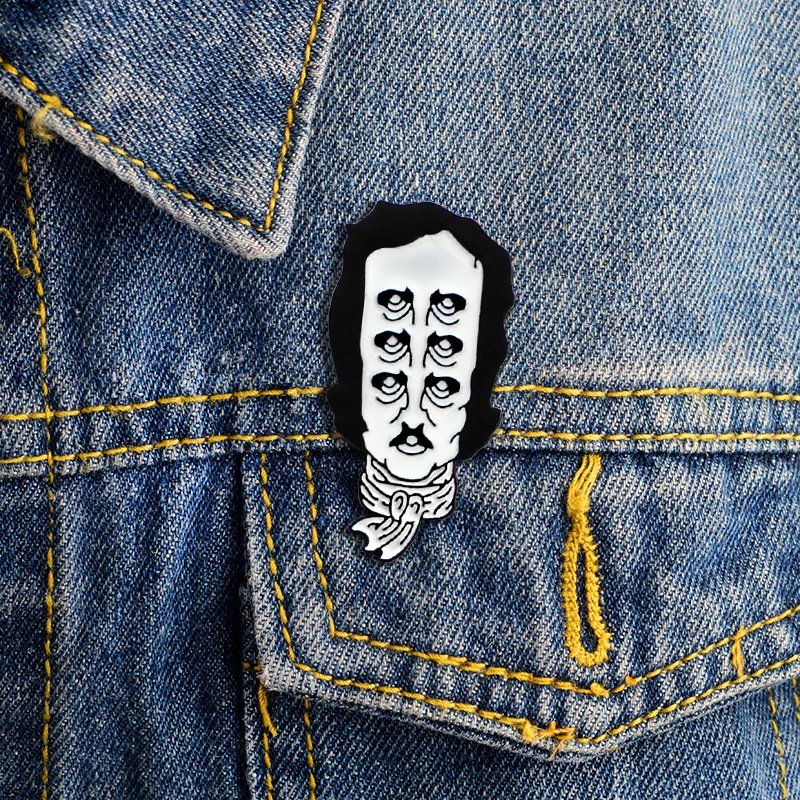 Allen Poe Brooch Creative Multi-Eye Old Edgar Allan Poe Enamel Pin scarf Denim Shirt Creative Badge Literature Lovers Punk Gifts
Allen Poe Brooch Creative Multi-Eye Old Edgar Allan Poe Enamel Pin scarf Denim Shirt Creative Badge Literature Lovers Punk Gifts